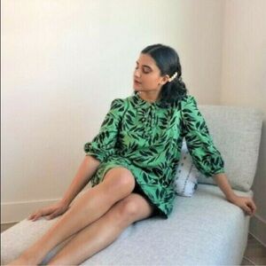 Who What Wear | Target Island Palm Linen Blend Tunic Dress Size Medium